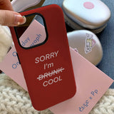Boogzel Apparel Sorry I'm Cool iPhone Case, view 3