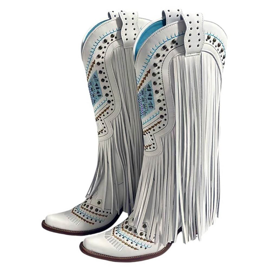 Boogzel Apparel Space Oddity Fringe Boots