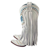Boogzel Apparel Space Oddity Fringe Boots, view 2