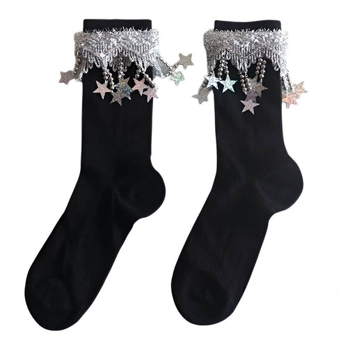 Boogzel Apparel Sparkle Star Charm Socks