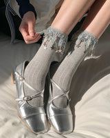 Boogzel Apparel Sparkle Star Charm Socks, view 6