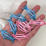 Boogzel Apparel Sparkly Dolphin Y2K Hair Clips, view 2