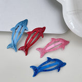 Boogzel Apparel Sparkly Dolphin Y2K Hair Clips, view 3