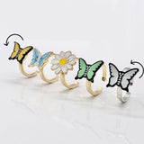 Boogzel Apparel Spinner Butterfly Anxiety Ring, view 4