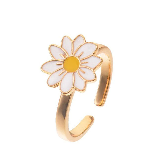 Boogzel Apparel Spinner Flower Anxiety Ring