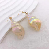 Boogzel Apparel Spiral Shell Earrings, view 2