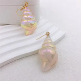 Boogzel Apparel Spiral Shell Earrings, view 3
