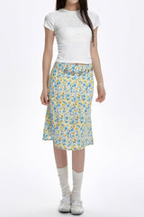 Boogzel Apparel Spring Garden Floral Print Skirt, view 4