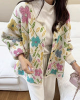 Boogzel Apparel Spring Garden Knit Jacket, view 4