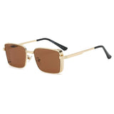 Boogzel Apparel Square Metal Sunglasses, view 2