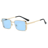 Boogzel Apparel Square Metal Sunglasses, view 4