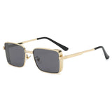 Boogzel Apparel Square Metal Sunglasses, view 6