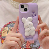 Boogzel Apparel Squishy Bunny iPhone Case, view 2