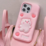 Boogzel Apparel Squishy Pig iPhone Case, view 5