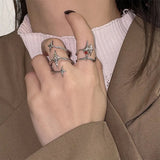 Boogzel Apparel Star Aesthetic Spiral Ring, view 3