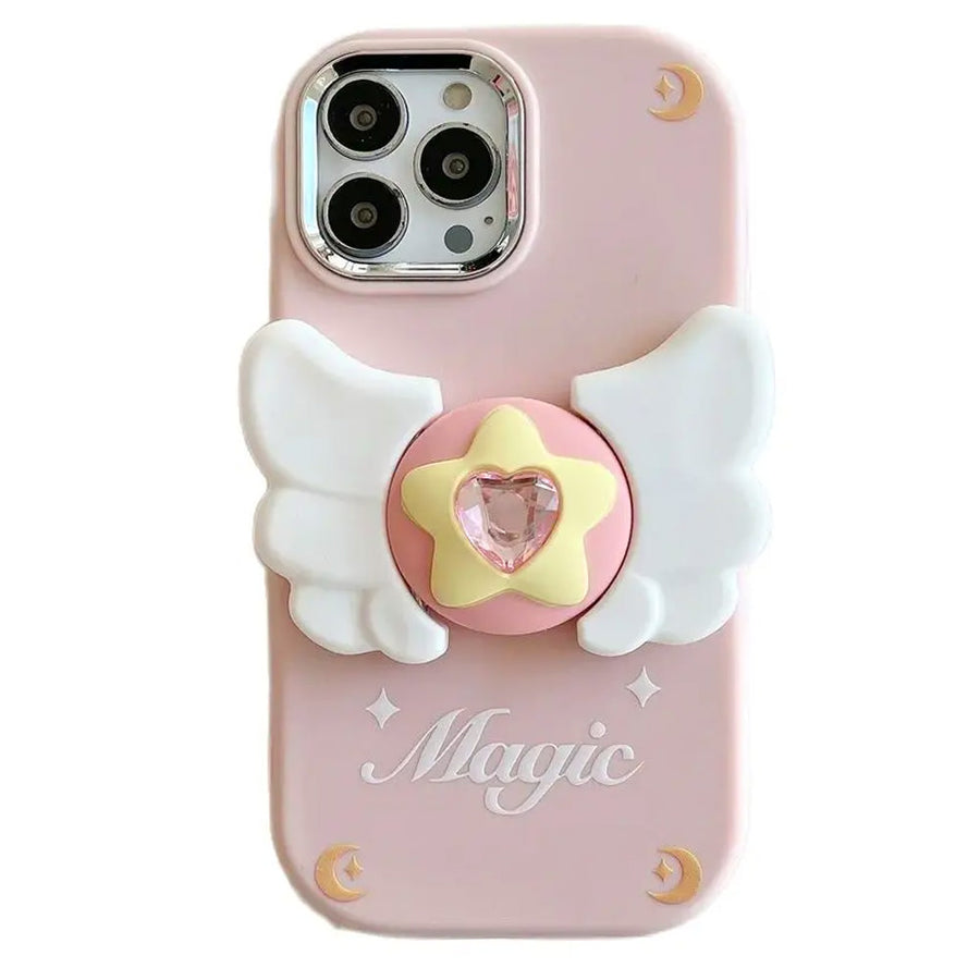 Boogzel Apparel Star Angel Wings iPhone Case