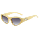 Boogzel Apparel Star Cat Eye Yellow Sunglasses, view 2