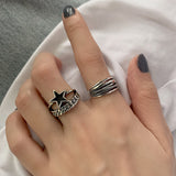 Boogzel Apparel Star Chain Double Ring, view 4