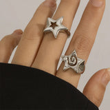 Boogzel Apparel Star Child Chunky Ring Set, view 3