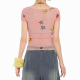 Boogzel Apparel Star Child Swing Collar Top, view 5