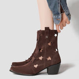 Boogzel Apparel Star Cut Out Cowboy Boots, view 2