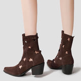 Boogzel Apparel Star Cut Out Cowboy Boots, view 3