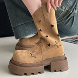 Boogzel Apparel Star Cut-Out Platform Boots, view 3