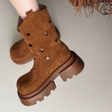 Boogzel Apparel Star Cut-Out Platform Boots, view 5