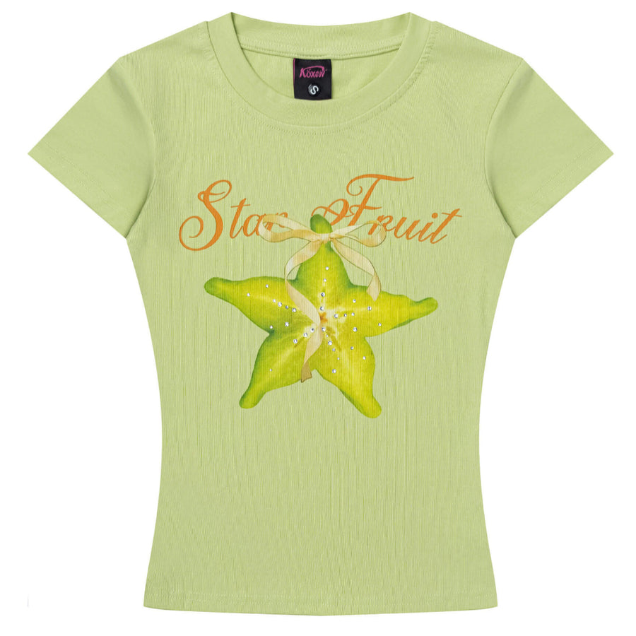 Boogzel Apparel Star Fruit Green Baby Tee