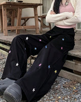 Boogzel Apparel Star Girl Aesthetic Baggy Pants, view 5