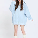 Boogzel Apparel Star Girl Aesthetic Bunny Ears Hoodie, view 2