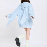 Boogzel Apparel Star Girl Aesthetic Bunny Ears Hoodie, view 3