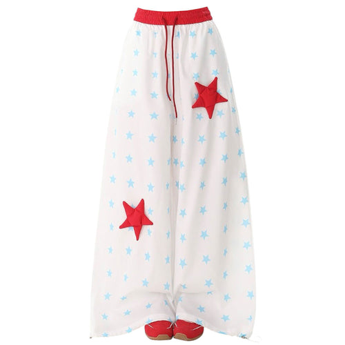 Boogzel Apparel Star Girl Aesthetic Wide-Leg Trousers