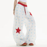 Boogzel Apparel Star Girl Aesthetic Wide-Leg Trousers, view 3