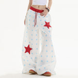 Boogzel Apparel Star Girl Aesthetic Wide-Leg Trousers, view 4