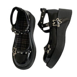 Boogzel Apparel Star Girl Buckle Platform Sandals, view 2