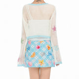 Boogzel Apparel Star Girl Crochet Mesh Cardigan, view 5