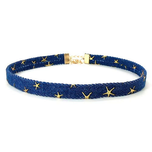 Boogzel Apparel Star Girl Denim Choker