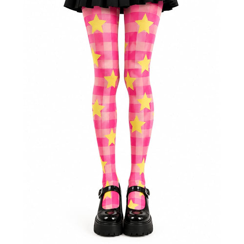 Boogzel Apparel Star Girl Gingham Tights