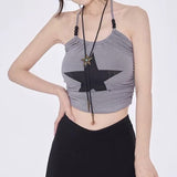 Boogzel Apparel Star Girl Halter Crop Top, view 3
