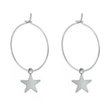Boogzel Apparel Star Girl Hoop Earrings, view 2