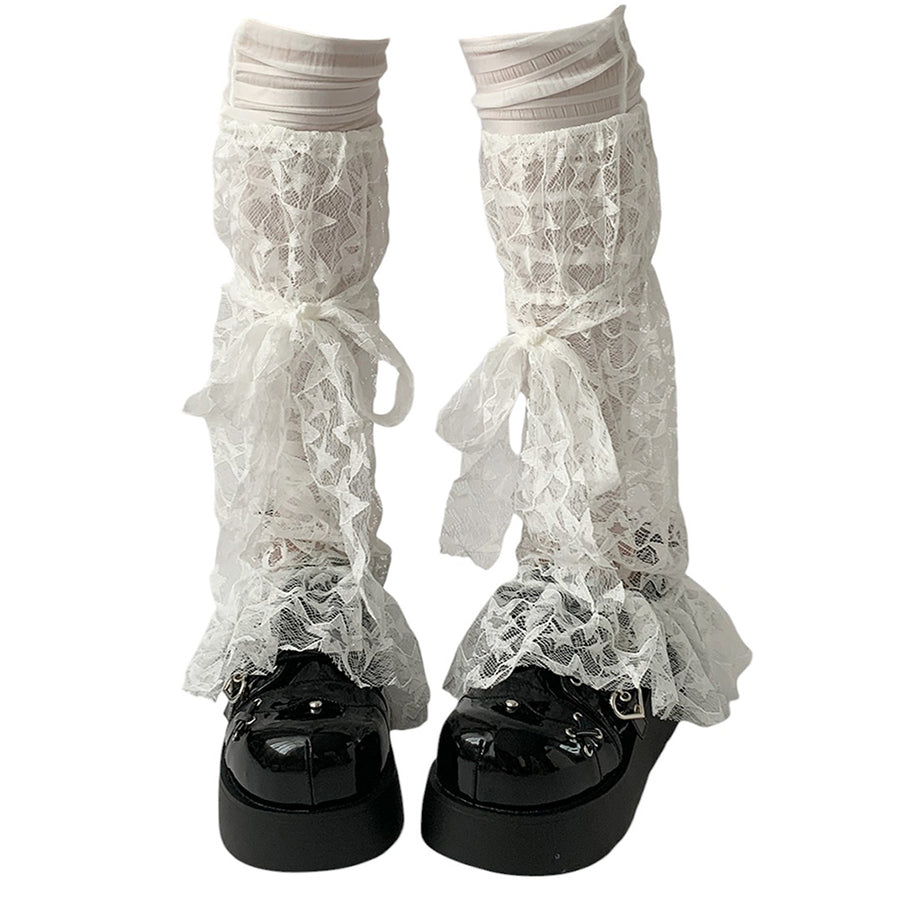 Boogzel Apparel Star Girl Lace Leg Warmers