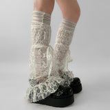 Boogzel Apparel Star Girl Lace Leg Warmers, view 4