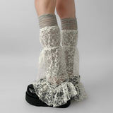 Boogzel Apparel Star Girl Lace Leg Warmers, view 6