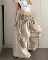 Boogzel Apparel Star Girl Layered Baggy Pants, view 5