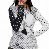 Boogzel Apparel Star Girl Mismatched Sleeve Top, view 2