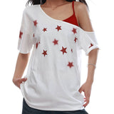 Boogzel Apparel Star Girl Off Shoulder Graphic Tee, view 4
