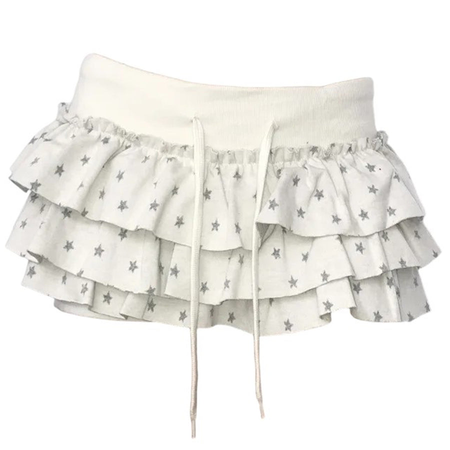 Boogzel Apparel Star Girl Ruffled Mini Skirt