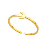 Boogzel Apparel Star & Moon Aesthetic Ring, view 2