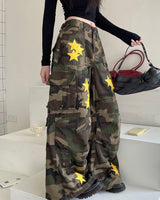 Boogzel Apparel Star Patch Camo Cargo Pants, view 3